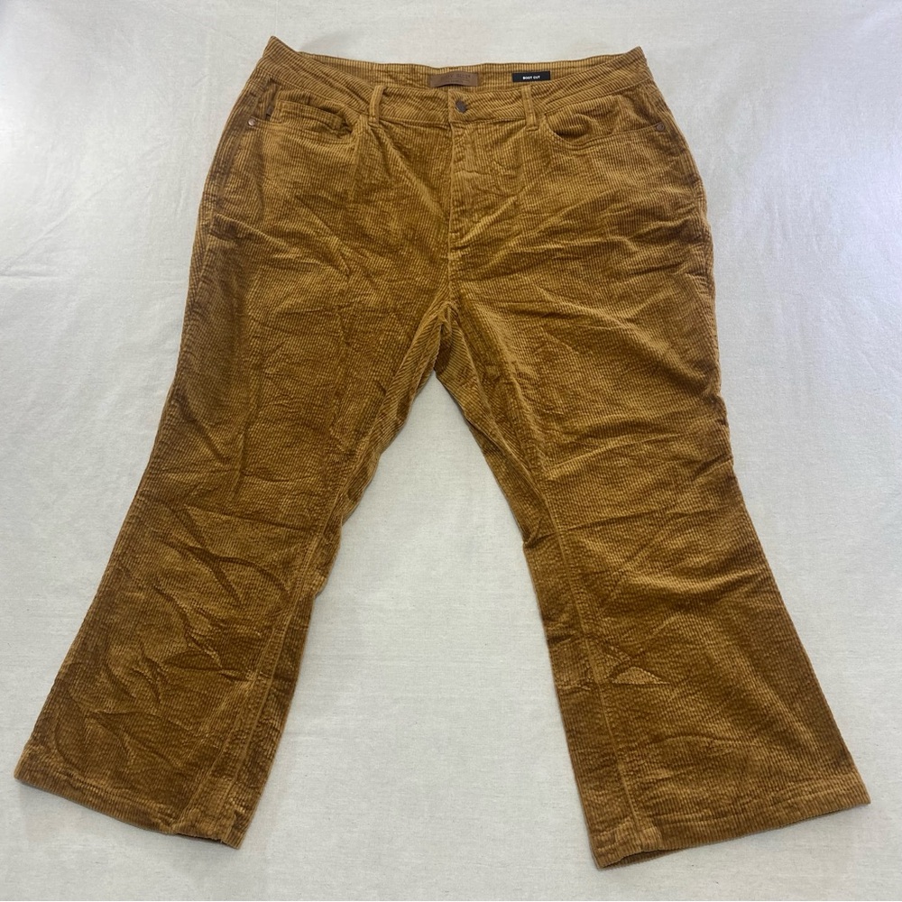 Judy Blue High Rise Bootcut Corduroy Pants Camel Brown JB88521 Women's 20W 40x24